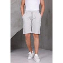 Dark Moda Erkek Şeritli Oversize Iki Iplik Kompakt Şort