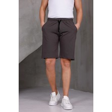 Dark Moda Erkek Sade Oversize Iki Iplik Kompakt Şort