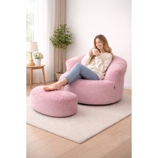 Sapien Home Sapıen Home Relax Berjer ve Puf Koltuk Takımı - Kitap Okuma Tv Koltuğu