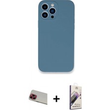 İlk El Grup Ieg™ iPhone 13 Pro Max Zirve Modern Özel Seri - Siyah Bilvis 3D Mat Cam Ekran Koruyucu + Kırmızı Rainbow Kamera Lens Koruma Cam
