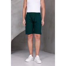 Dark Moda Erkek Sade Oversize Iki Iplik Kompakt Şort