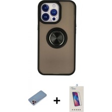 İlk El Grup Ieg™ iPhone 13 Pro Max Yörünge Çizgi - Siyah Joko 5d Cam + Pembe Shine Kamera Lens Koruma Cam