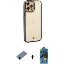 İlk El Grup Ieg™ iPhone 12 Pro Max Çekirdek Klasik Serisi - Siyah 18D Cam Ekran Koruyucu + Siyah Shine Kamera Lens Koruma Cam