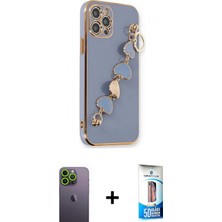 İlk El Grup Ieg™ iPhone 12 Pro Max Nova Işık Prime - Siyah 5d Eko Cam Ekran Koruyucu + Yeşil Neon Fosforlu Kamera Lens