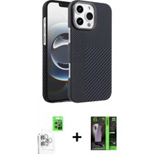 İlk El Grup Ieg™ iPhone 16 Pro Doruk Serisi - Şeffaf 360 Full Body Arka Koruyucu + Beyaz Raze Metal Kamera Lens