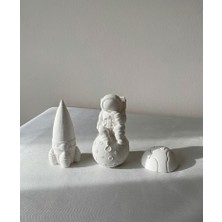 CEG Art Gallery Taş Boyama Seti - 3'lü Uzay Seti - 1 Adet Fırça + 3 Renk Boya