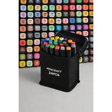 Beyzana Pencraft 24’lü Profesyonel Marker Boya Kalem Seti, Proje,mimarlık Çizim Seti