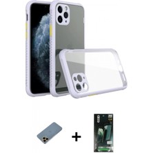 İlk El Grup Ieg™ iPhone 11 Pro Nova Asil Özel Seri - Siyah 360 Mat Full Body Arka Koruyucu + Gold Shine Kamera Lens Koruma Cam