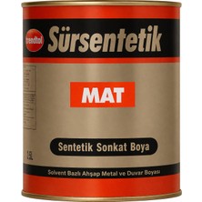 Gen Sürsentetik Mat Yağlı Metal Boya Siyah 500GR