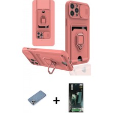 İlk El Grup Ieg™ iPhone 12 Pro Vadi Form Prime - Siyah 360 Mat Full Body Arka Koruyucu + Gümüş Shine Kamera Lens Koruma Cam