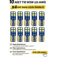 Duolight 10 Adet T10 W5W LED Ampul - Ultra Uzun Ömürlü Beyaz Plaka ve Tavan Aydınlatması