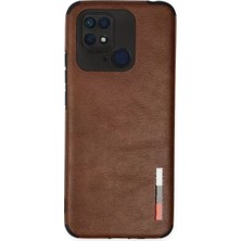 Starseven Redmi 10C Kılıf Loop Deri Silikon - Kahverengi