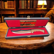 Özel Seri Çanakkale Destanı Gravürlü N690 Çelik Koleksiyon Bıçağı