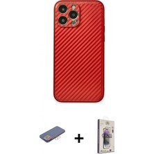 İlk El Grup Ieg™ iPhone 13 Pro Max Ahenk Işık - Siyah Bilvis 3D Cam Ekran Koruyucu + Pembe Renkli Kamera Lens Koruma Cam