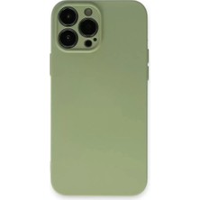 Sh Ticaret Iphone 13 Kılıf Nano Içi Kadife Silikon - Yeşil