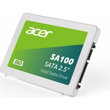 Amfibi Teknoloji Acer SA100 2.5 240GB Sata 3 560 MB/s Okuma 500 MB/s Yazma Hızına Sahip SSD Disk
