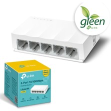 Amfibi Teknoloji TP-LINK Litewave 5 Port 10/100 Yönetilebilir Plastik Kasa Switch Bağlantı Özellikleriyle LS1005