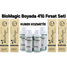 Biomagic 55.55 Şarap Kızılı Organik Içerikli Amonyaksız Kalıcı Saç Boyası 4boya +4oksidan
