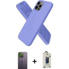 İlk El Grup Ieg™ iPhone 12 Pro Max Kozmos Yansıma Özel Seri - Siyah Bilvis Hayalet Cam Ekran Koruyucu + Yeşil Neon Fosforlu Kamera Lens