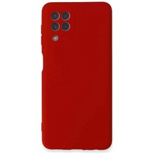 Sh Ticaret Galaxy A22 Kılıf Nano Içi Kadife Silikon - Kırmızı