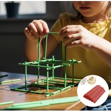 KİKA   Tahta ÇUBUK13 cm 40'lı Kırmızı Tabaka