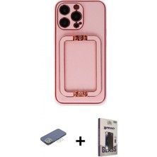 İlk El Grup Ieg™ iPhone 13 Pro Max Kozmos Minimal Prime - Siyah Bilvis Hayalet Cam Ekran Koruyucu + Yeşil Renkli Kamera Lens Koruma Cam