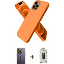 İlk El Grup Ieg™ iPhone 12 Pro Max Kozmos Yansıma Özel Seri - Siyah Bilvis Hayalet Cam Ekran Koruyucu + Yeşil Neon Fosforlu Kamera Lens
