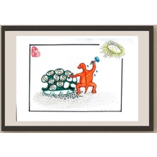 Karikatural Feng Huo 29X21CM Orijinal Karikatür BOD03260