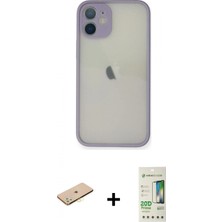 İlk El Grup Ieg™ iPhone 11 Pro Max Ahenk Çizgi Serisi - Siyah 20D Premium Cam Ekran Koruyucu + Sarı Renkli Kamera Lens Koruma Cam