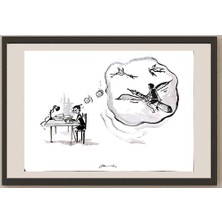 Karikatural Amit Kumar 29X21CM Orijinal Karikatür BOD03671