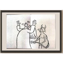 Karikatural Li Guangjun 29X21CM Orijinal Karikatür BOD03278