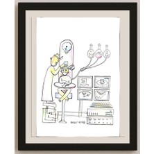Karikatural Tarek Seliem Mikhail 29X21CM Orijinal Karikatür BOD03364