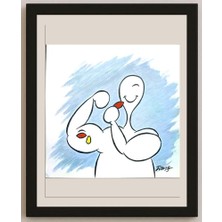 Karikatural Jiang Lidong 29X21CM Orijinal Karikatür BOD03469