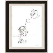 Karikatural Michael Tetievski 29X21CM Orijinal Karikatür BOD03496