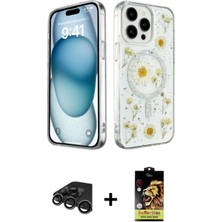 İlk El Grup Ieg™ iPhone 15 Pro Kozmos Doku - Siyah Buffer Cam Ekran Koruyucu + Titanyum Gri Raze Metal Kamera Lens