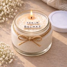 Verda Desing Yerin Dolmaz Notlu Kokulu Kavanoz Mum - Özel Notlu Hediyelik Cam Mum