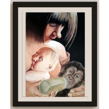 Karikatural Wang Rui Xiang 29X21CM Orijinal Karikatür BOD03813