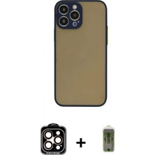 İlk El Grup Ieg™ iPhone 15 Pro Max Ahenk Çizgi Serisi - Siyah Joko Magic 5d Hayalet Cam + Turuncu Pvd Metal Kamera Lens