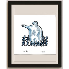 Karikatural Feng Huo 22X21CM Orijinal Karikatür BOD03265