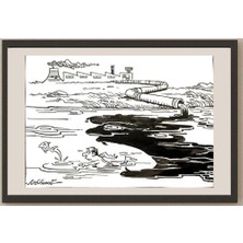 Karikatural Deccan Chronicle 29X21CM Orijinal Karikatür BOD03398