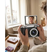 Azrlya 48 Mp 4K Dijital Kamera 8x Zoom ve 180 Derece Ekran Yeni Başlayanlar Için Uygun - Lisinya