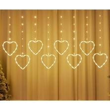 Practika Kalpli Perde LED Işıklar, Sevgililer Günü Romantik LED Aydınlatma