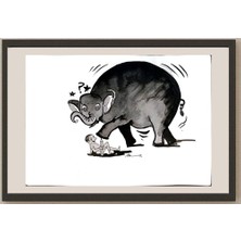 Karikatural Amit Kumar 29X21CM Orijinal Karikatür BOD03674