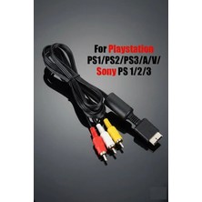 Derwell Yeni 2026 Av Ses Video Tv Adaptörü Kablosu X-Box Ps2/3 Av LCD Tv 3rca Scart Lale Bağlantı Kablosu