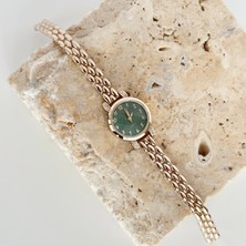 Vesce Atelier Alise Gold Saat Yeşil