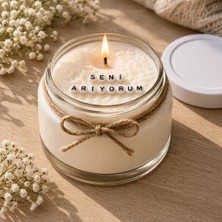 Verda Desing Seni Arıyorum Notlu Kokulu Kavanoz Mum - Özel Notlu Hediyelik Cam Mum