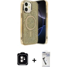 İlk El Grup Ieg™ iPhone 11 Eksen Çizgi - Şeffaf Uv Polymer Nano Ekran Koruyucu + Turuncu Pvd Metal Kamera Lens