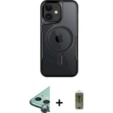 İlk El Grup Ieg™ iPhone 12 Yadigar Klasik Özel Seri - Siyah Joko Magic 5d Hayalet Cam + Yeşil Raze Metal Kamera Lens