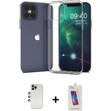 İlk El Grup Ieg™ iPhone 12 Pro Max Zirve Doku - Siyah Joko 5d Cam + Gökkuşağı Shine Kamera Lens