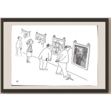 Karikatural Masoud Ziaei Zardkhashosei 29X21CM Orijinal Karikatür BOD03234